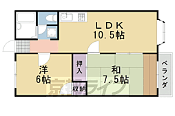 アルペジオ胡桃 2LDKの間取図画像