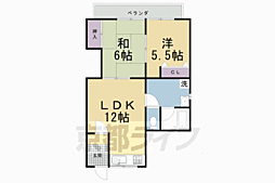 ナカツジハイツ 2LDKの間取図画像