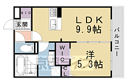 サンフラワーA 1LDKの間取図画像