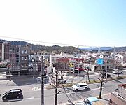 西向きバルコニーの眺望です