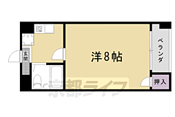 ピュアー紙屋川 1Kの間取図画像