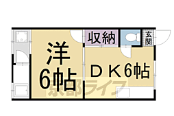 マンションすみれ 1DKの間取図画像