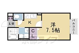 アクシスY 1Kの間取図画像