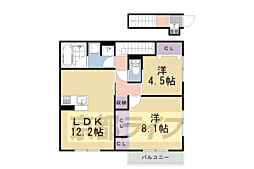 アレ・デ・フルール西向日駅前　Ｂ棟 1階/-