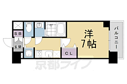CREST TAPP十条(クレストタップ十条) 1Kの間取図画像