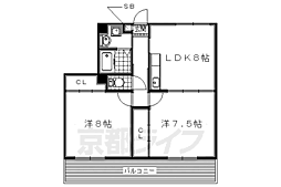 エスペーロ2 3LDKの間取図画像