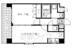 音羽ハイツ 1LDKの間取図画像