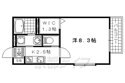 セレナ 1Kの間取図画像