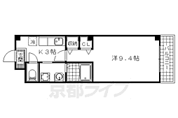 ロイヤルグランデ 1Kの間取図画像