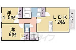 メイプル俣野 2LDKの間取図画像
