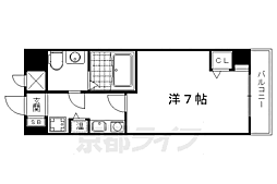 メゾンド楓光2 1Kの間取図画像
