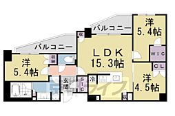 ジオ京都山科 3LDKの間取図画像