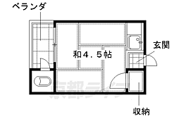 豊和荘 ワンルームの間取図画像
