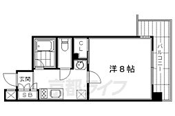 和泉ハイツ 1Kの間取図画像
