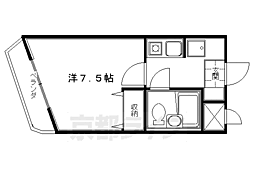 サンライズ88 1Kの間取図画像