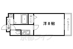 サクシード伏見駅南 1Kの間取図画像