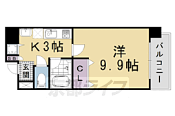 プロスペクト河原町五条 1Kの間取図画像