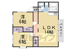 PAL21 2LDKの間取図画像