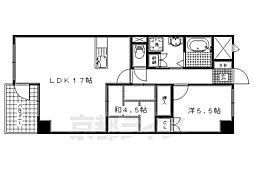 インペリアル明日香 2LDKの間取図画像