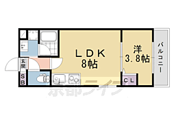 (仮称)伏見区上中町マンション 1LDKの間取図画像