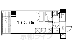 アドバンス京都四条堀川ノーブル ワンルームの間取図画像