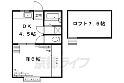 EIKOハイツ 1DKの間取図画像