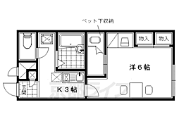 レオパレスブラッサム木津 2階/-