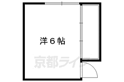 下鴨IVY ワンルームの間取図画像