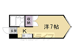 カルム32 ワンルームの間取図画像