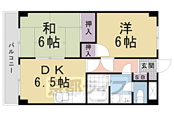 CASTRIWIN 2DKの間取図画像