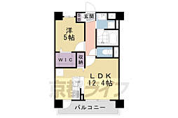 Glanz京都南 1LDKの間取図画像