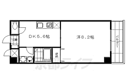 ポピットハイム 1DKの間取図画像