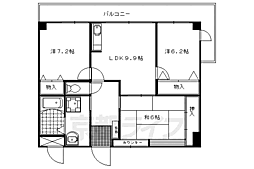 アバンサール天神川 3LDKの間取図画像