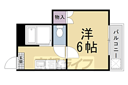 華陽ハイツ 1Kの間取図画像