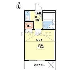和歌山Part1マンション 1Kの間取図画像