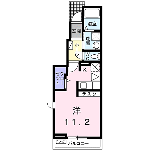 リヴェール松江 105｜和歌山県和歌山市松江中１丁目(賃貸アパート1R・1階・30.00㎡)の写真 その2