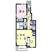 ラ・ヴィーユII 102 ｜ 和歌山県和歌山市和歌浦東２丁目5-16（賃貸アパート1LDK・1階・43.14㎡） その2