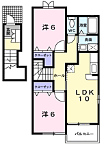 ミニョンパンセII 201 ｜ 和歌山県伊都郡かつらぎ町大字大谷897-1（賃貸アパート2LDK・2階・57.22㎡） その2