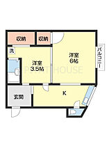 和歌浦ハイツ 4 ｜ 和歌山県和歌山市和歌浦中２丁目（賃貸アパート2K・2階・30.00㎡） その2