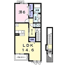 ブルーミー　ＴＨ 202 ｜ 和歌山県紀の川市古和田761-1（賃貸アパート1LDK・2階・53.57㎡） その2