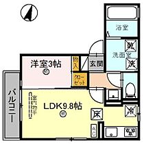 baffi di gatto(バッフィ・ディ・ガット) 202 ｜ 和歌山県和歌山市弁財天丁（賃貸アパート1LDK・2階・34.72㎡） その2