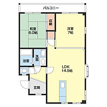 エポカル16 D-B ｜ 和歌山県岩出市清水（賃貸アパート2LDK・1階・57.00㎡） その2