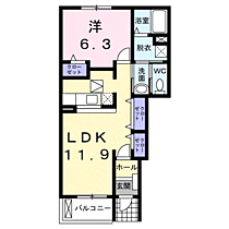 ノルテ　フロレスタII 103 ｜ 和歌山県紀の川市中三谷180-1（賃貸アパート1LDK・1階・46.49㎡） その2