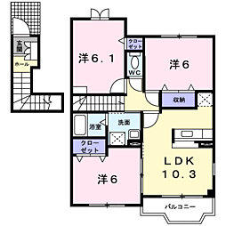 エスペランサII(橋本市胡麻生) 2階