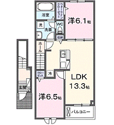 クレメント岩出C 2階
