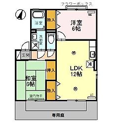 グレースKOA 2LDKの間取図画像