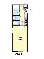 シャルマンフジ中之島弐番館 1Kの間取図画像