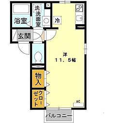 ファールンヒュース ワンルームの間取図画像