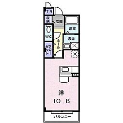 トゥリパーノ ワンルームの間取図画像