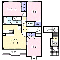 メゾン・ソレイユ 3LDKの間取図画像